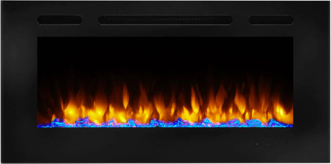 SimpliFire 40" Allusion Linear Electric Fireplace - SF-ALL40-BK